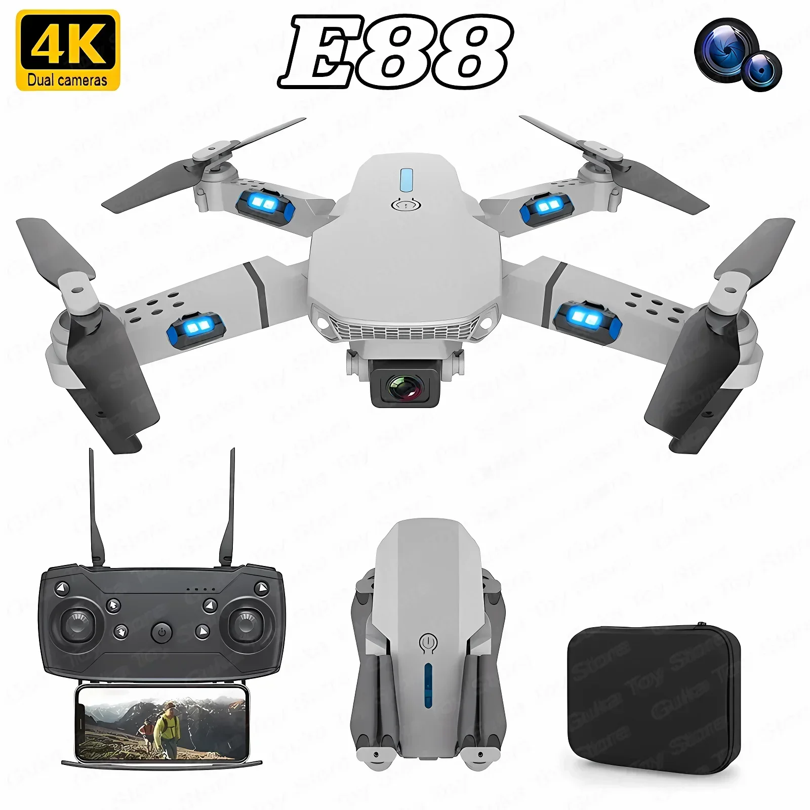 Rc Helicopter Case - E88 Pro WIFI FPV Drone gran