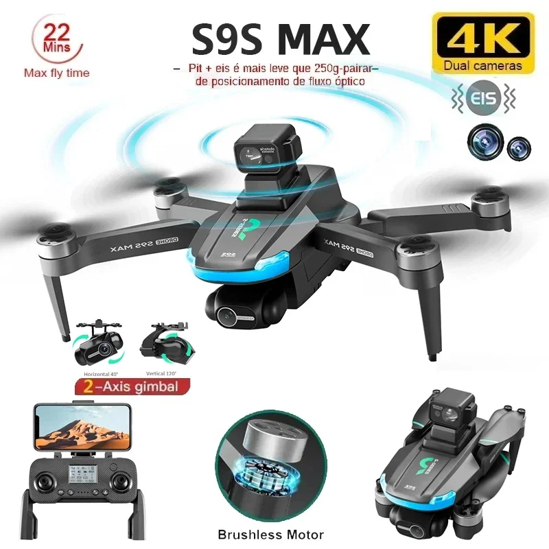 Nuevo S9S MAX MINI Drone 4K 2  - Rc Helicopter Case reseña y precio