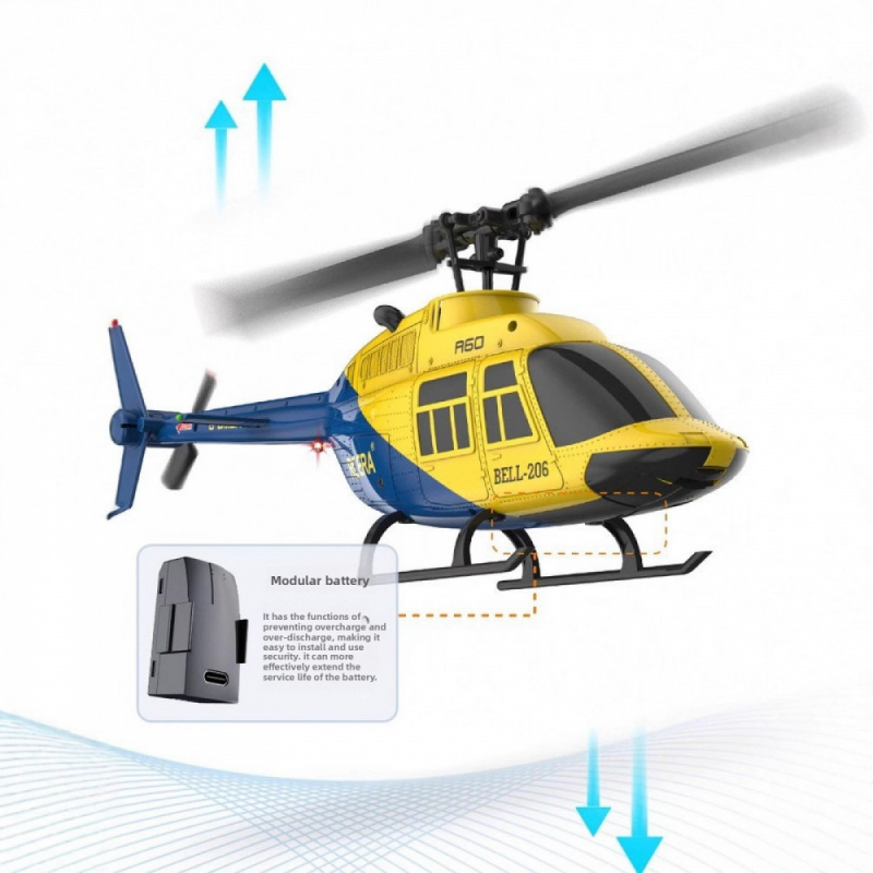 Helicóptero RC ERA A60 con fun - Rc Helicopter Gyro reseña y precio