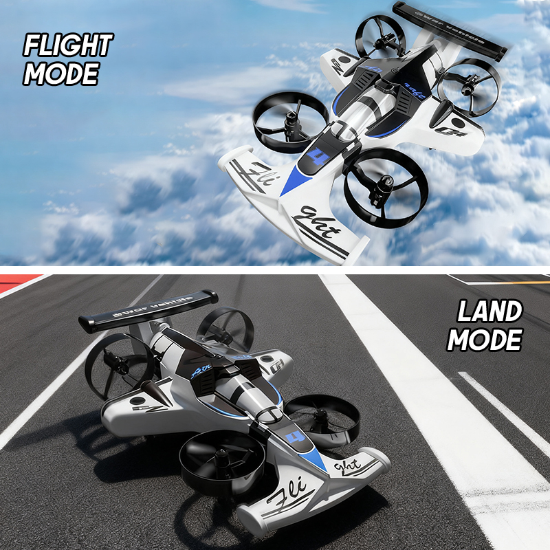 Mini Dron 2 en 1, coche volado - Rc Helicopter Electric reseña y precio